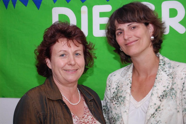 Stadtrtin Eva-Marie Reiner (li.) und   MdL    Brigitte Lsch  | Foto:  Siefke