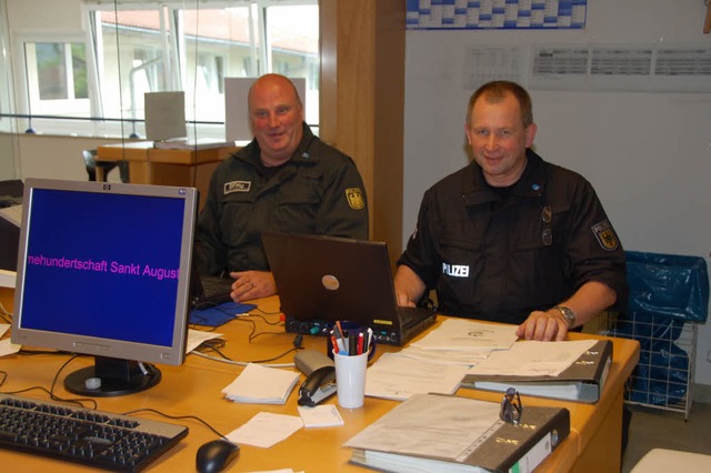 Wo frher Krankenakten begutachtet wur...er Harald Reschke jetzt Gefahrenzonen.  | Foto: Silke Kohlmann