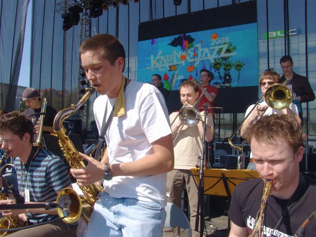 Der Offenburger Saxofonist Axel Kalisc...unas Jazz&#8220;-Festival in Litauen.   | Foto: Privat