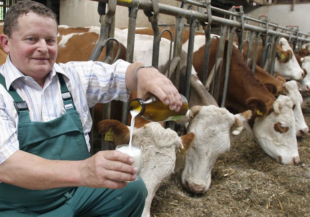 &#8222;Wir sind keine Schaumschlger&#8220;: Bauer  Reinhard Frenk   | Foto: Heidi Fssel