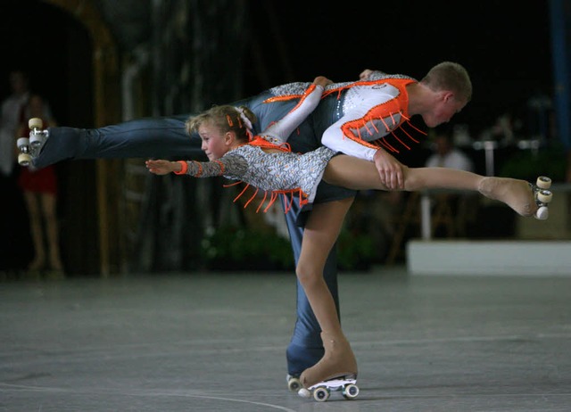 Standwaage, Sprnge, Pirouetten  &#821...s beim  Eis- wie beim  Rollkunstlauf.   | Foto: seeger