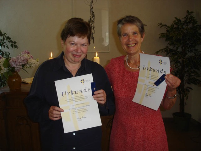 Gudrun Hgin und Ilse Barz   | Foto: BZ