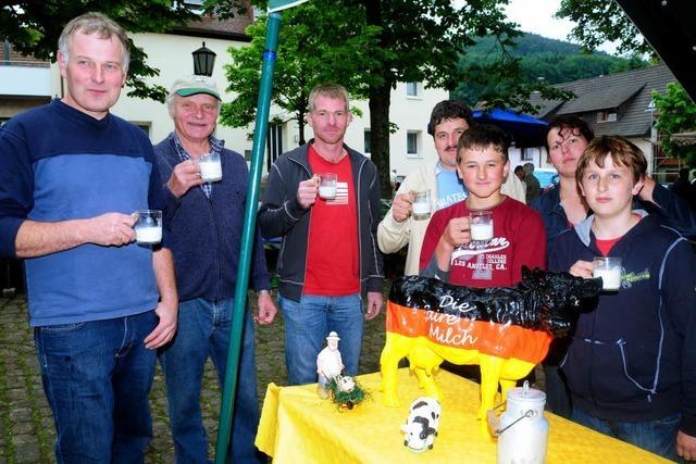 Milchbauern geben eine Runde aus