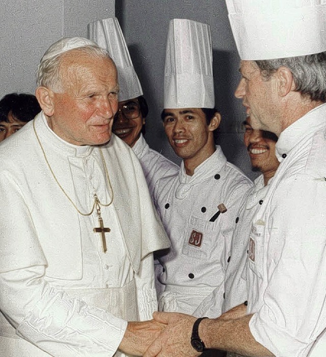 Koch Horst Mller  und Papst Wojtela  | Foto: privat