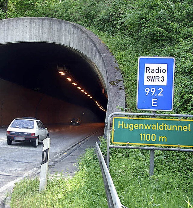 Sanierungsbedrftiger Hugenwaldtunnel   | Foto: Bernd Fackler