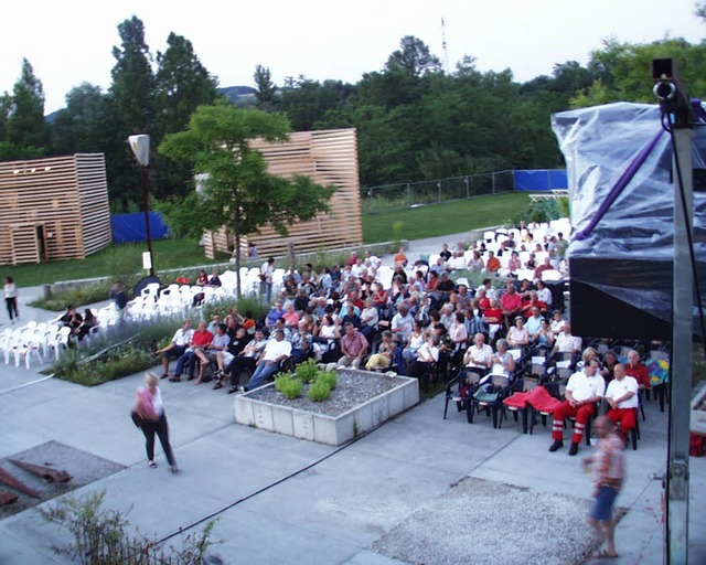 Kinoabend im Sommer: Am Kieswerk hat w... vom Kieswerk&#8220; dazu. FOTO: REBER  | Foto: reber