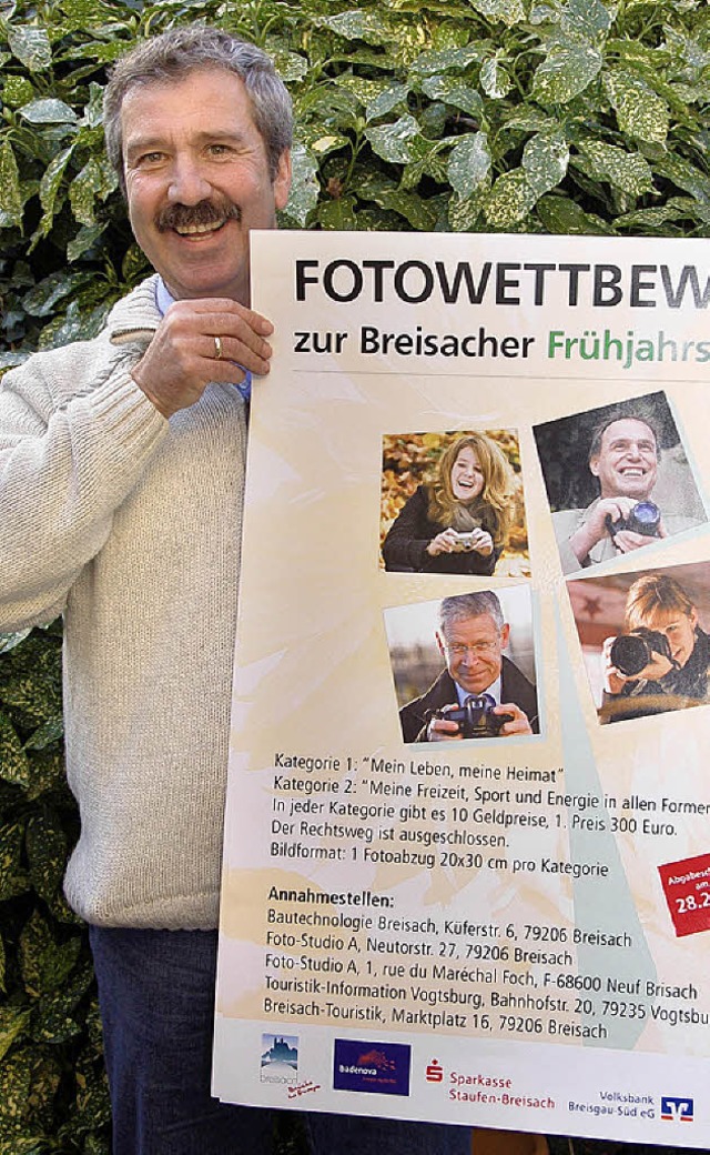 Ulrich Glockner freut sich auf kreative Fotos.  | Foto: pohrt