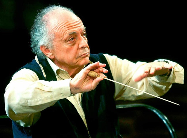 Maestro: Lorin Maazel dirigiert erstmals in Freiburg.  | Foto: dpa