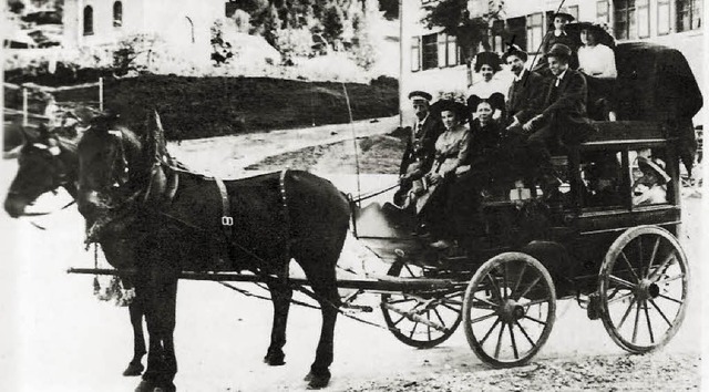 Gottfried Zumkeller mit seiner Postkut...Repro>hermann Oehler</BZ-FotoNurRepro>  | Foto: Hermann Oehler