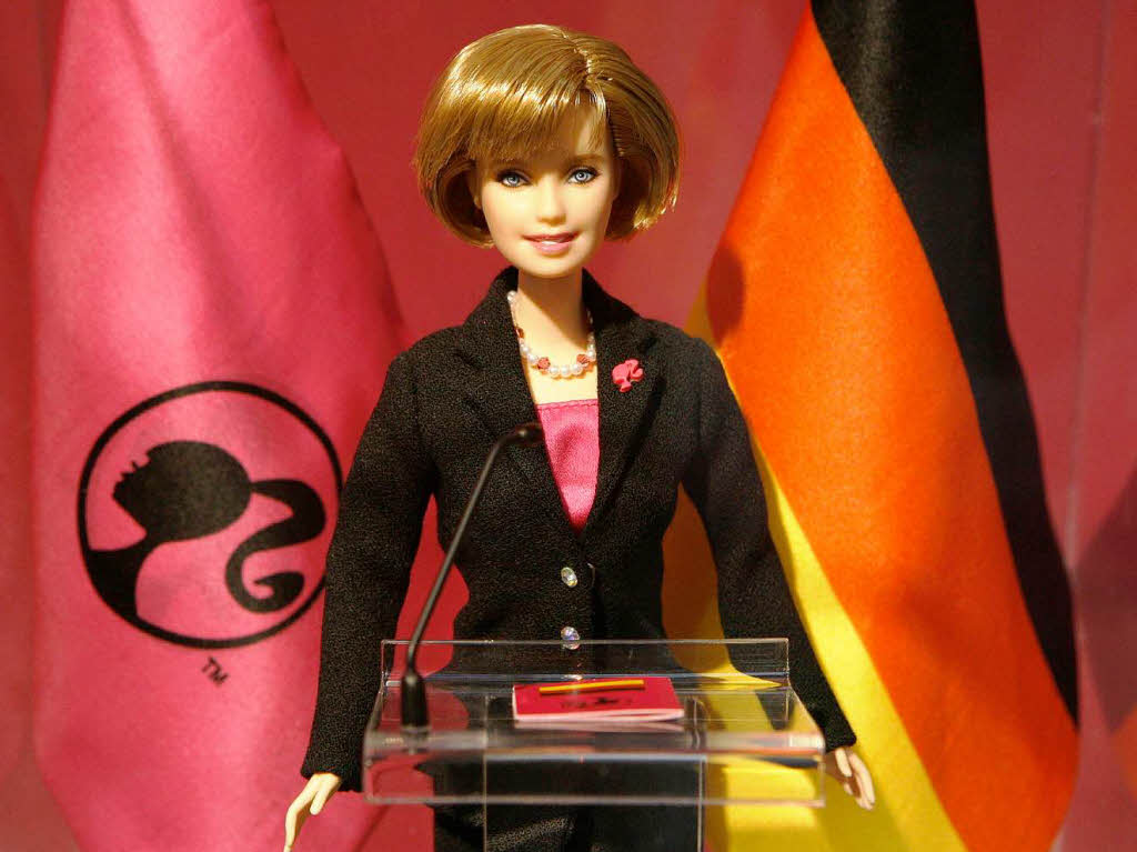 Angela Merkel im Miniformat.