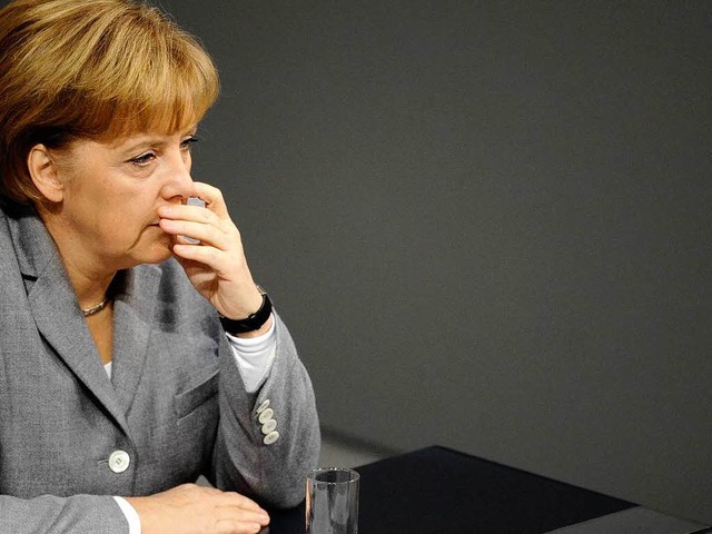 In der Kritik: Bundeskanzlerin Merkel.  | Foto: ddp