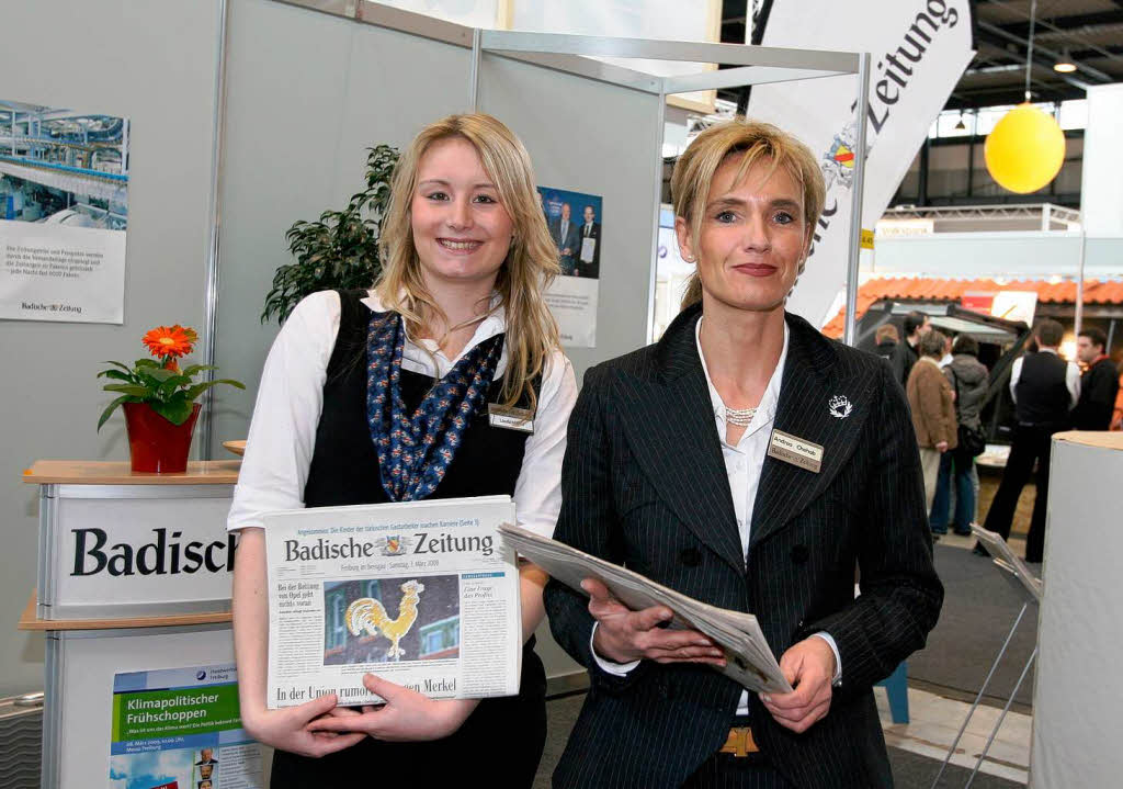 Die Badische Zeitung prsentierte sich ebenfalls auf der Messe.