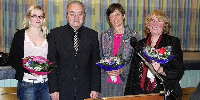 Sttzen des Untermarkgrfler Sngerbun...ellvertretende Verbandschorleiterin).   | Foto: Denise Beil