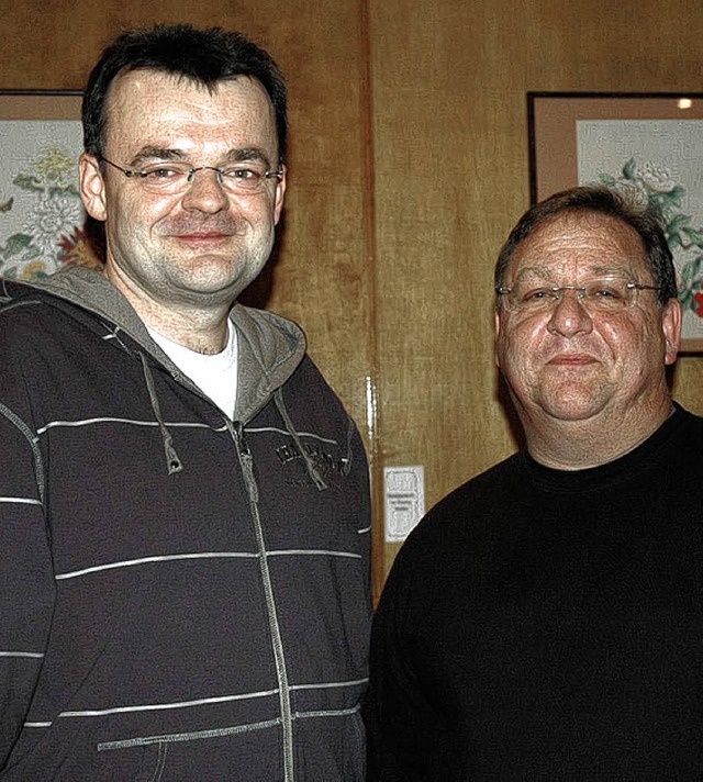 Thomas Bendorat (l) lst Volker Witulski als Vorsitzender  ab.  | Foto: Chy