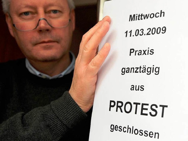 Die Honorarreform, die seit dem 1. Jan...lt, sorgt bei vielen rzten fr Unmut.  | Foto: dpa