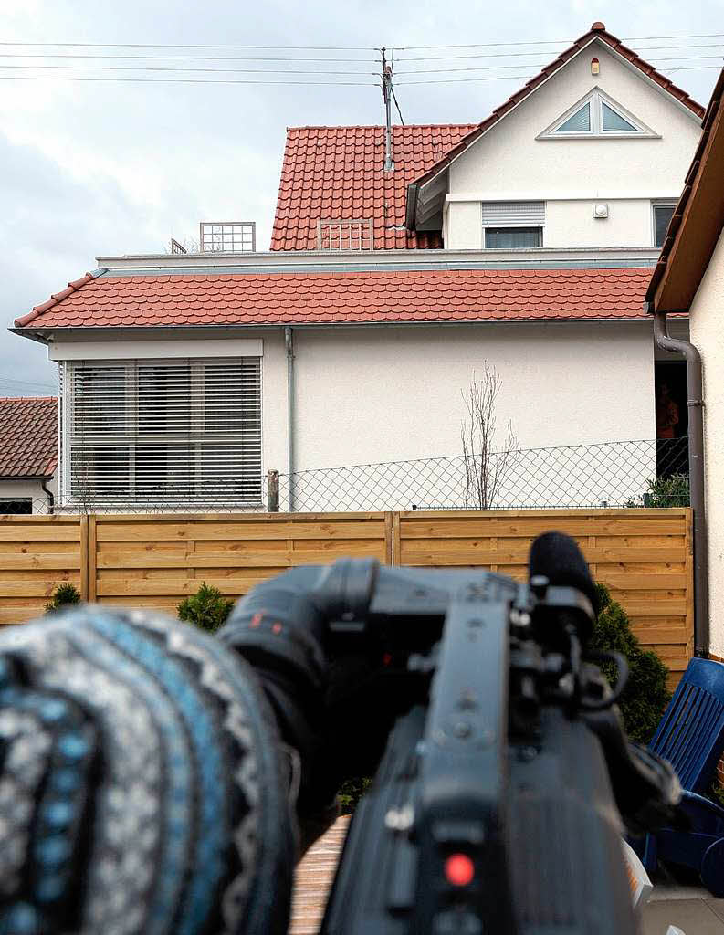 Das Wohnhaus des mutmalichen Amoklufers von Winnenden