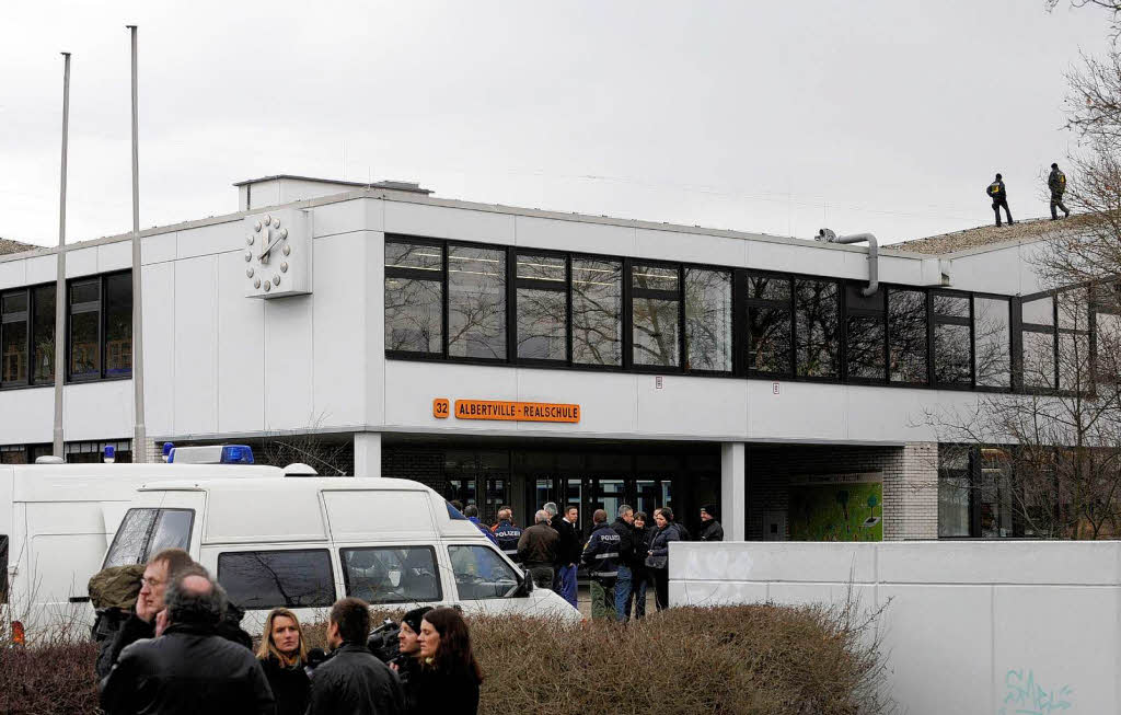 Der Unglcksort: Die Albertville-Realschule in Winnenden