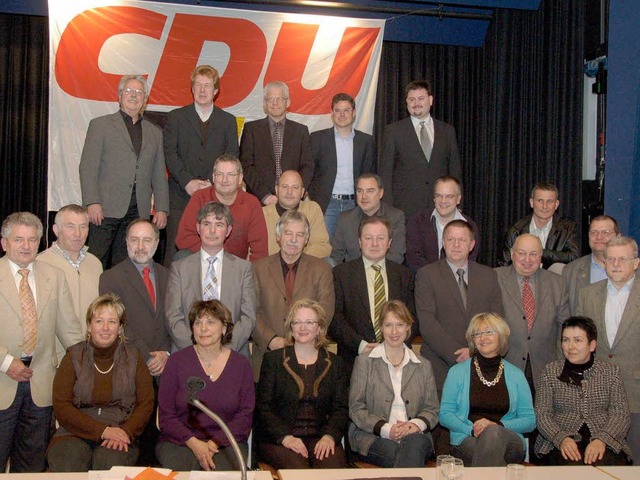 Das  Kandidatenaufgebot der Rheinfelder CDU  | Foto: Ingrid Bhm-Jacob