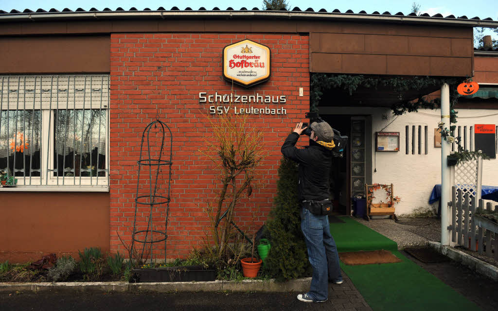 Das Sportschtzenhaus des SSV Leutenbach, dessen Mitglied der Vater des Amoklufers  Tim K. ist.