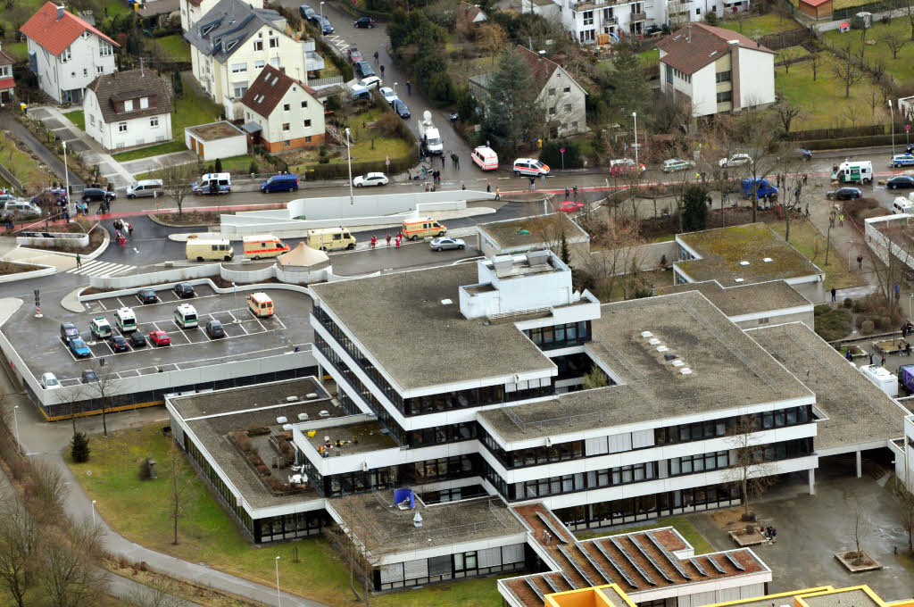 Der Unglcksort: Die Albertville-Realschule in Winnenden