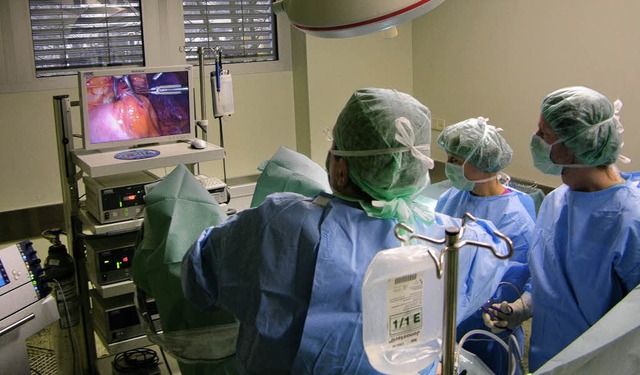 Die sanfte Chirurgie mit dem Laparasko...es Waldshuter Spitals praktiziert.      | Foto: BZ