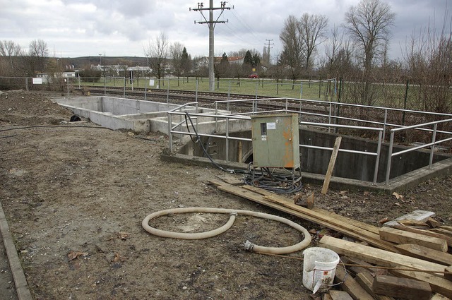 Das Regenklrbecken Frohmatten soll bald fertig gebaut werden.     | Foto: manfred frietsch