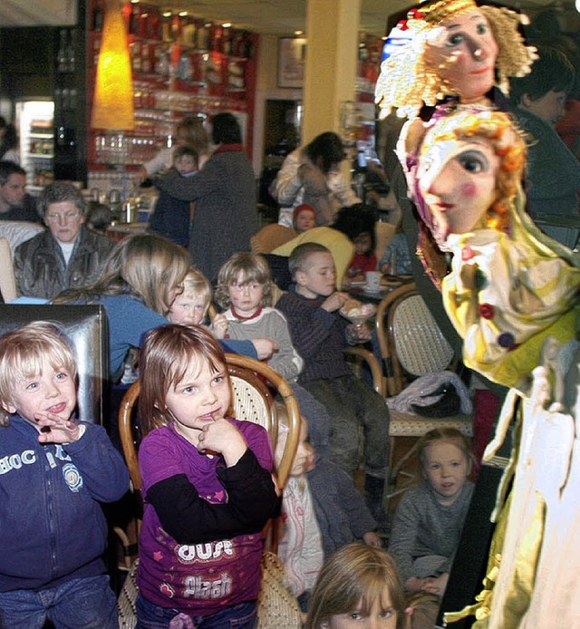 Prinz und Rapunzel bei ihrer Kletterpartie an der Mantel-Bhne.   | Foto: Heidi Fssel