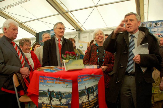 Rheinfelden stellt seine Facetten vor,...mit OB  Niethammer ging es  heiter zu.  | Foto: Ingrid Bhm-Jacob