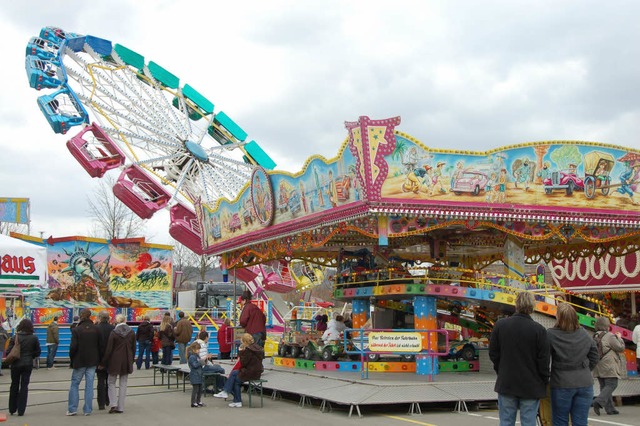 Richtig rund geht&#8217;s auf dem Frhlingsfest.  | Foto: Valentin Ade