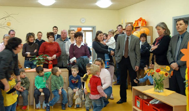 Einweihung des &#8222;Arche&#8220;-Anbaus mit den Kindern als Hauptakteure   | Foto: Grttinger