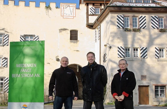 Alles unter Dach und Fach fr den Schl...Kunze und Achim Geigle (Naturenergie)   | Foto: Bhm-Jacob