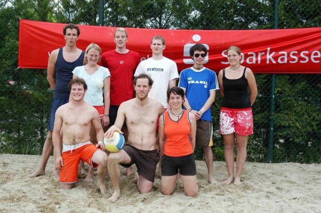 Die &#8222;Beachmonster&#8220; des TuS...rste Turnier der Beach-Fun-Cup-Serie.   | Foto: Daniel Hebding