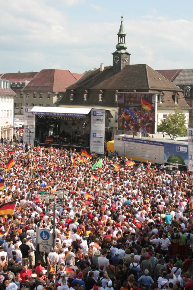 Erinnerungen an das  &#8222;Sommermrc...wing  auf den Emmendinger Marktplatz.   | Foto: Spitzmller