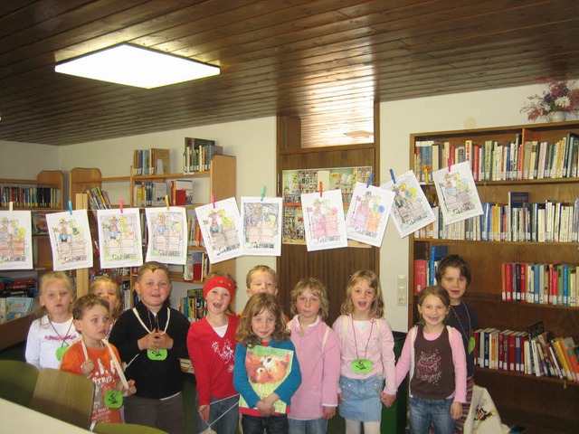 Bibliotheksfit sind die fnfjhrigen V...cherei in Menzenschwand. Birgit Kaiser  | Foto: Birgit Kaiser