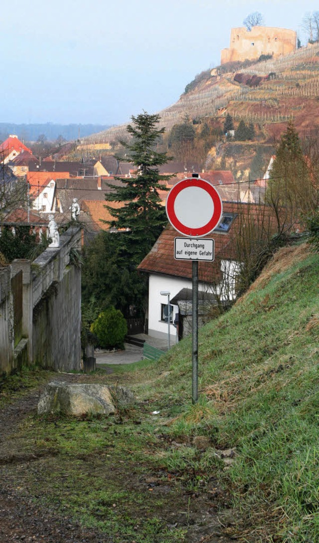 Zum Ausbau der letzten 100 Meter des G... wird von der Sanierung ausgeklammert.  | Foto: Eberhard Kopp