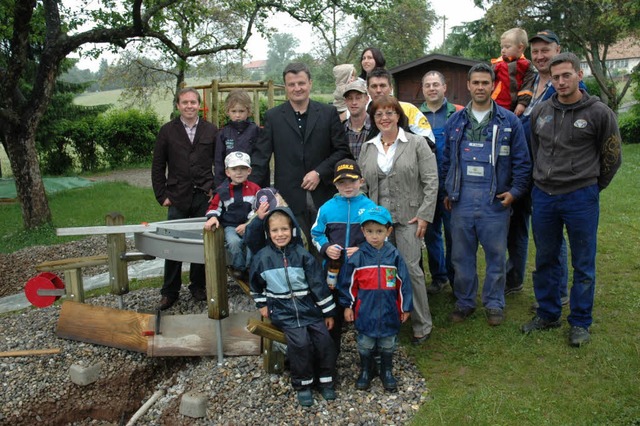 Dank der Mithilfe  der Eltern stehen a...Kindergartenbeauftragter der Pfarrei.   | Foto: Brigitte  Chymo