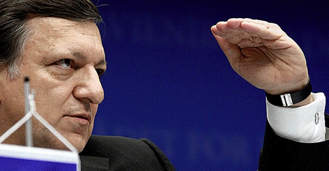 Kommissionsprsident Jose Manuel Barroso beim Gipfel   | Foto: DPA