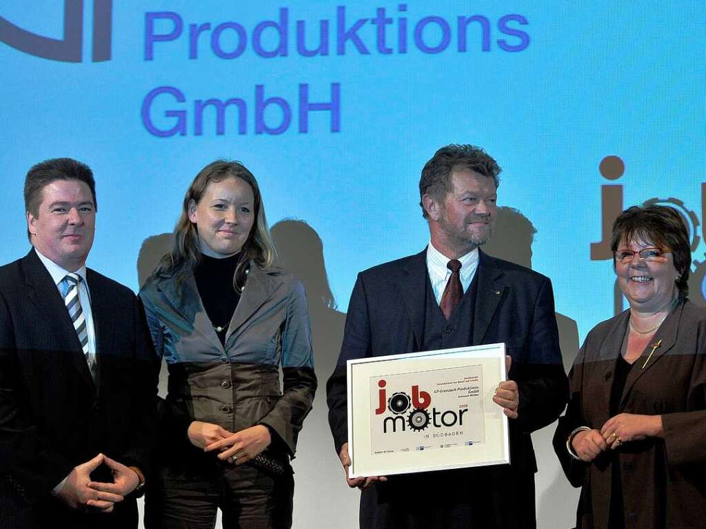 Sonderpreis-Gewinner Michael Oliva,  Andrea Hahn und Christian Baumann (v.r.) von der GP Grenzach Produktions GmbH