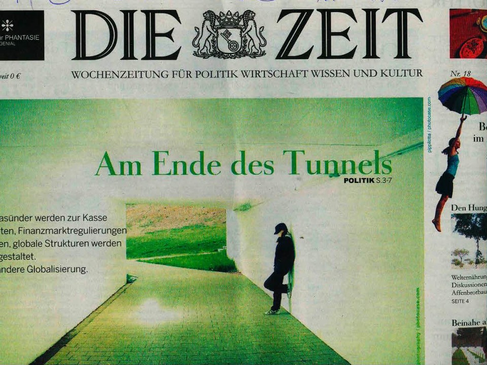 Alles,  was  Attac gerne in der Zeitun...enzeitschrift &#8222;Die Zeit&#8220;.   | Foto: Repro: BZ
