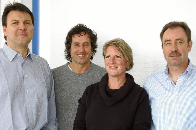 Zufrieden: (von links)  Bernd Bauer, H...sen, Sabine Stubenvoll, Martin Winter.  | Foto: frey