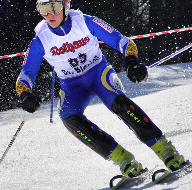 Michael Zipperle von der  WSG Feldberg...chwand schnellster Schler im Slalom.   | Foto: Herzog