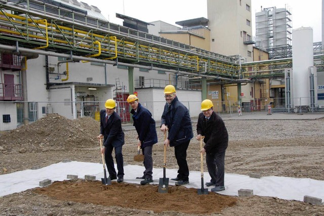 Spatenstich fr die neue Titan-Dioxid-... bei Evonik Industries  in Rheinfelden  | Foto: Ingrid Bhm-Jacob
