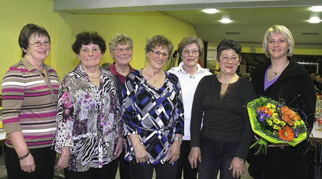 Ehrungen beim Turnverein:  Maria Stlk..., Resi Berger, Iris Oelze (von links)   | Foto: heidi fssel