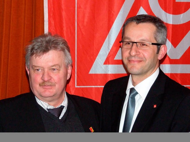Ahmet Karademir (rechts) und sein Vorgnger Viktor Paszehr 