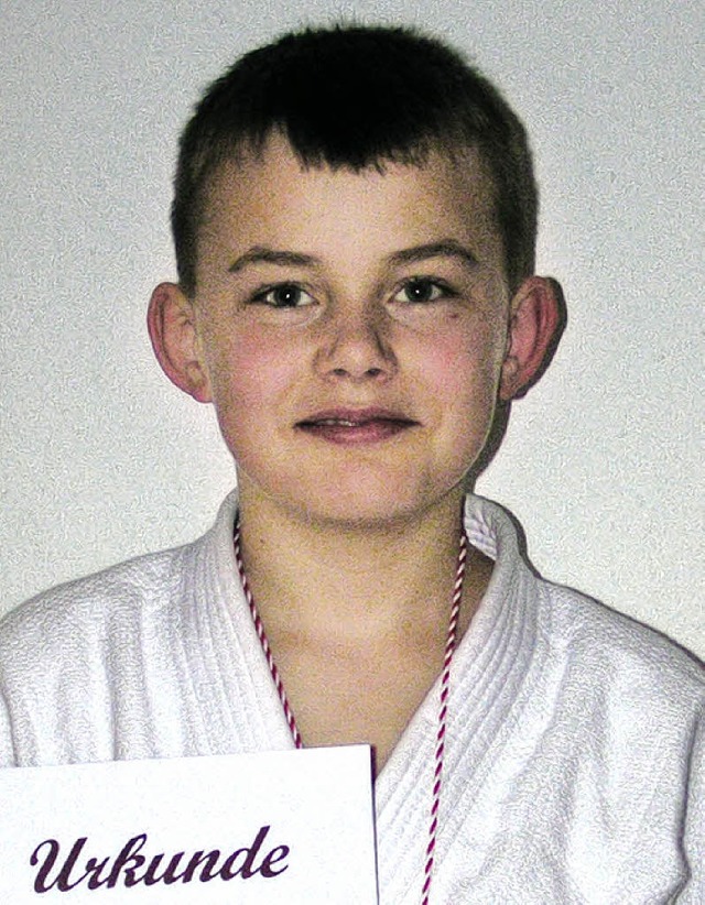 Patrick Zalewski,   sdbadischer Judomeister der Klasse U12   | Foto: bz