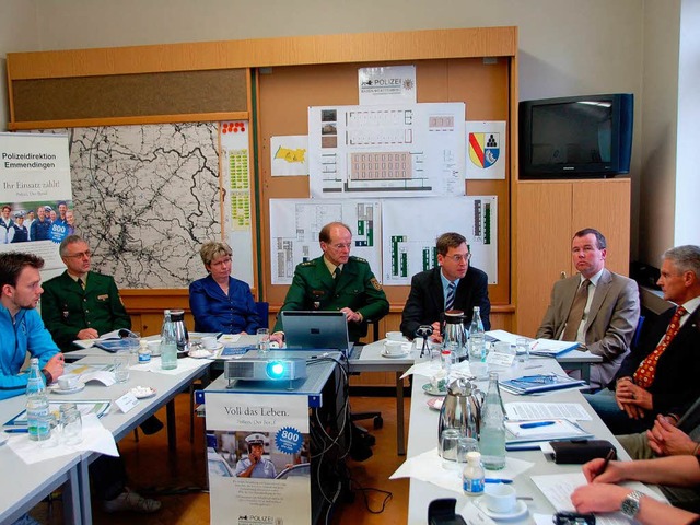 Pressekonferenz bei der Polizeidirekti...hema &#8222;Sicherer Landkreis&#8220;.  | Foto: hans-jrgewn trul