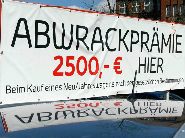 Die Abwrackprmie gibt&#8217;s nur noch bers Internet.  | Foto: dpa