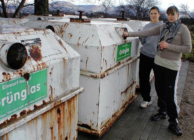 Die Container sind die alten, der Stan...n und Harpolingen eingeworfen werden.   | Foto: hans-walter Mark