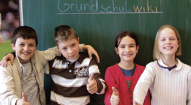 Cool:  Sldener Schler, die  bei Grundschulwiki mitmachen    | Foto: privat