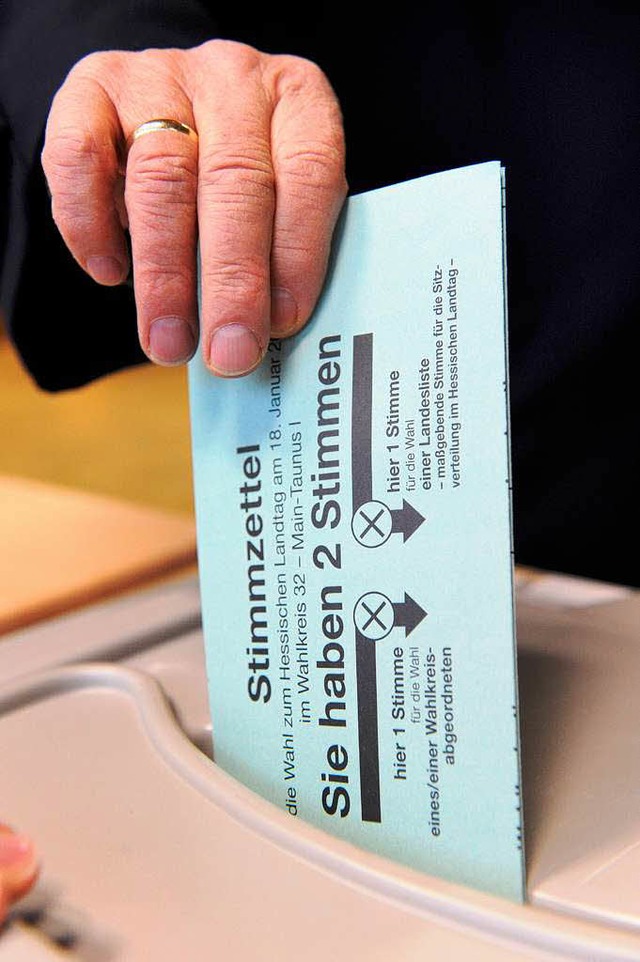 Damit die Wahlen reibungslos ber die ... knnen, ist einiges zur organisieren.  | Foto: dpa